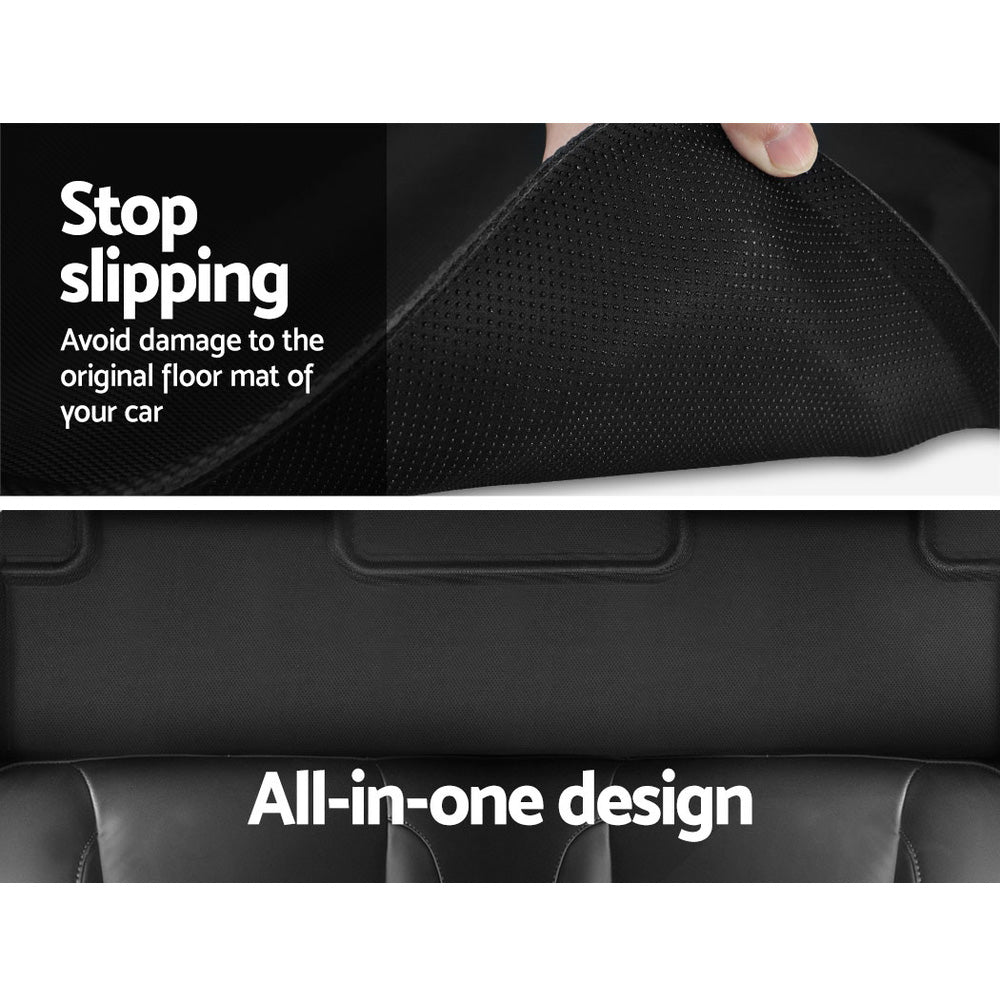 Weisshorn Car Rubber Floor Mats Front and Rear For Tesla Model 3 2021-2022-3