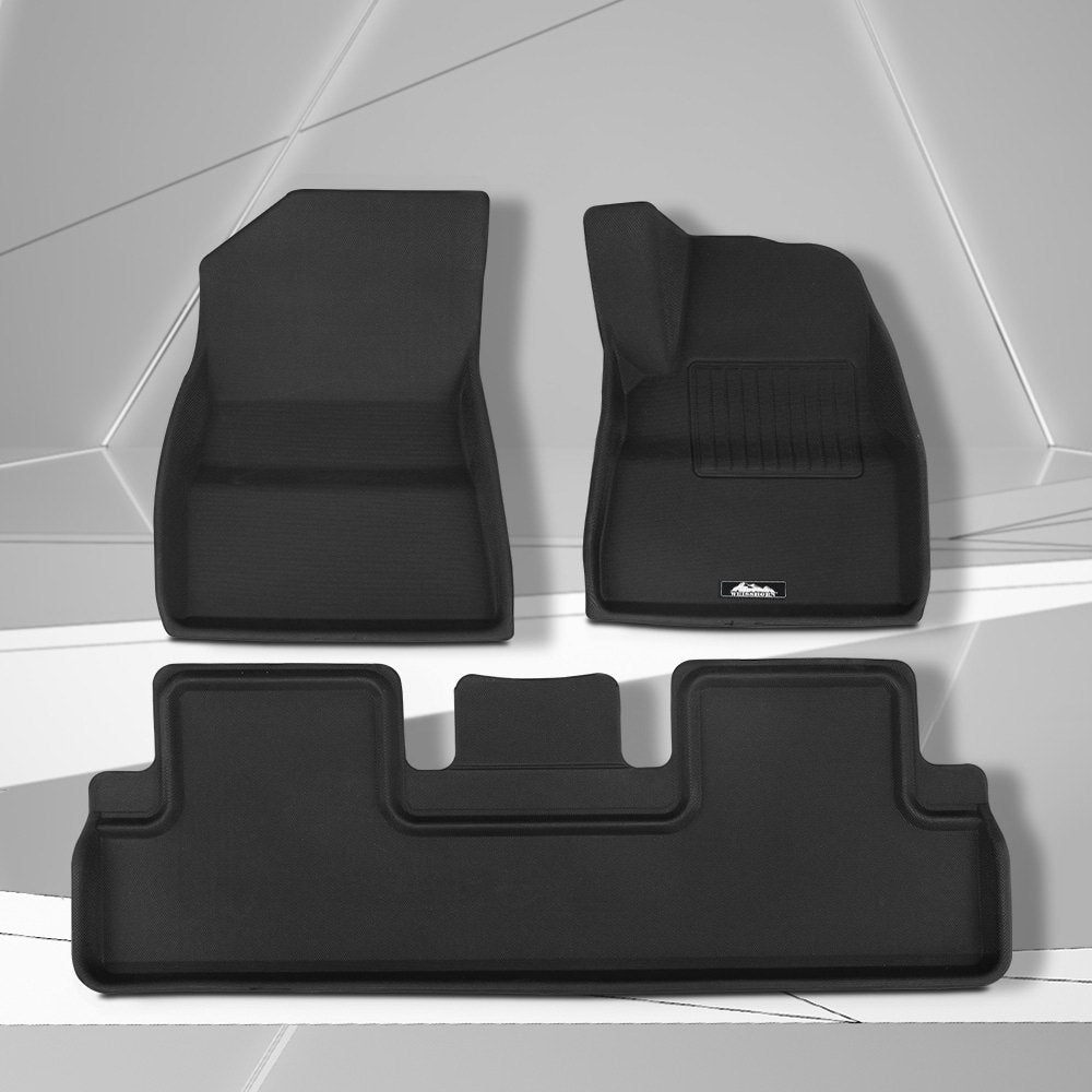 Weisshorn Car Rubber Floor Mats Front and Rear For Tesla Model 3 2021-2022-7