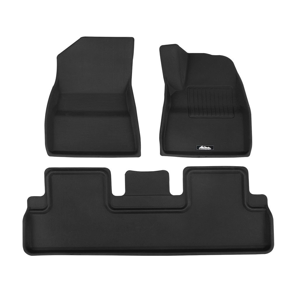 Weisshorn Car Rubber Floor Mats Front and Rear For Tesla Model 3 2021-2022-0