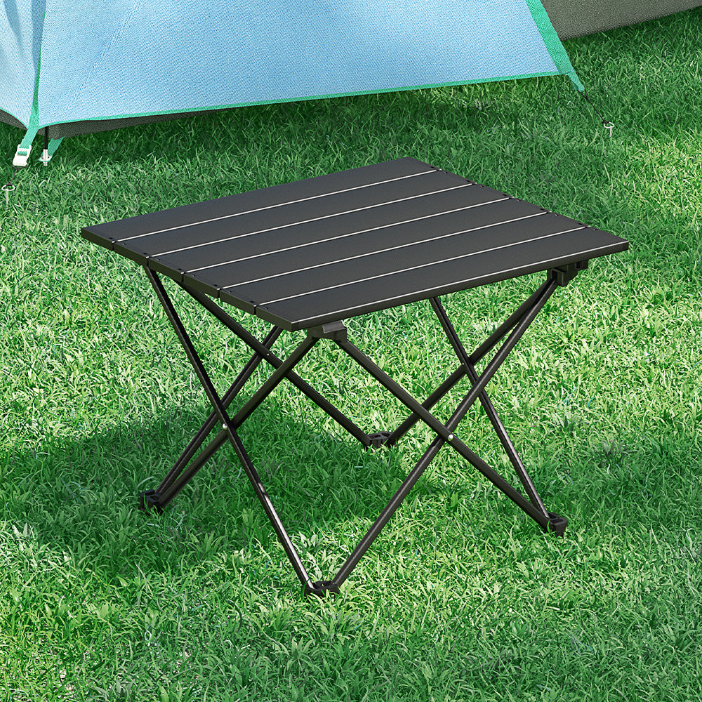 Weisshorn Folding Camping Table 40cm Aluminium Portable Outdoor Picnic BBQ-3