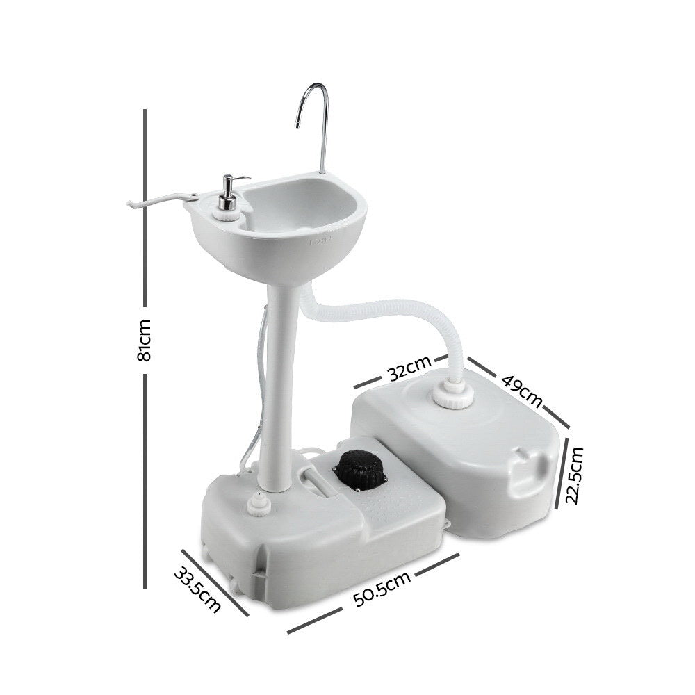 Weisshorn Portable Camping Wash Basin 43L-1