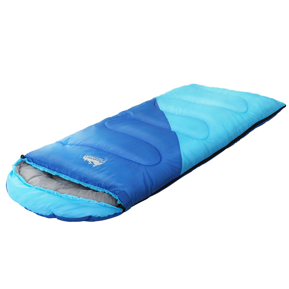 Weisshorn Sleeping Bag Bags Kids 172cm Camping Hiking Thermal Blue-0