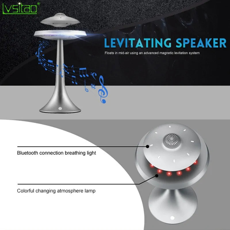 LED Magnetic Levitating UFO Lamp Speaker