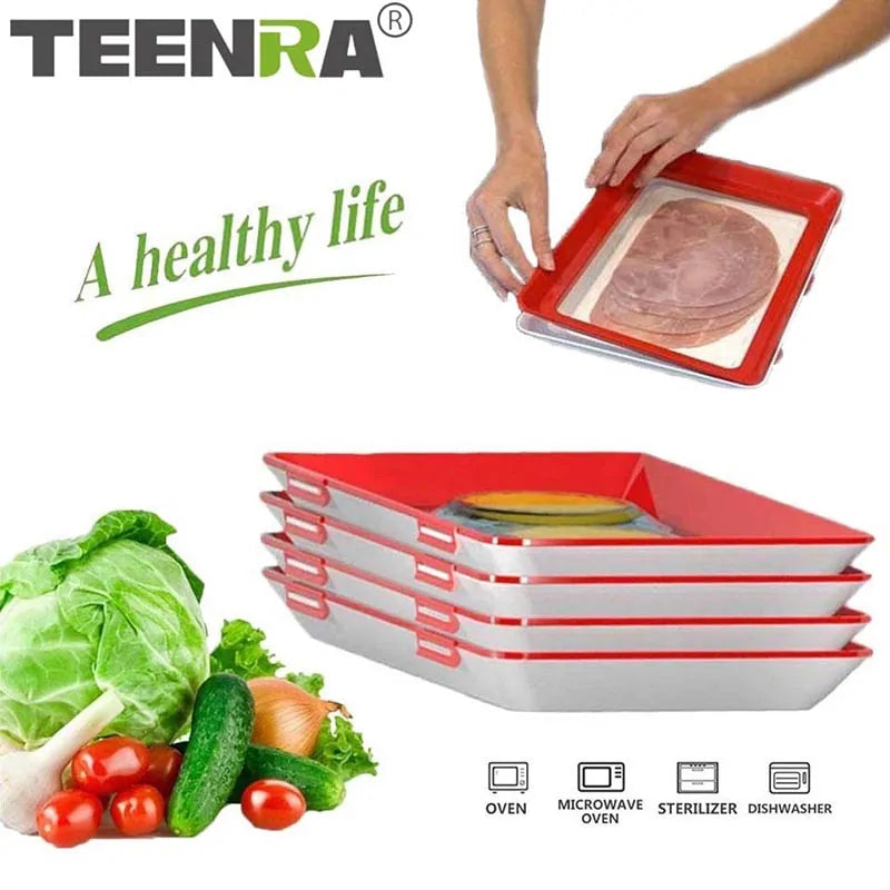 TEENRA Stackable Food Preservation Tray