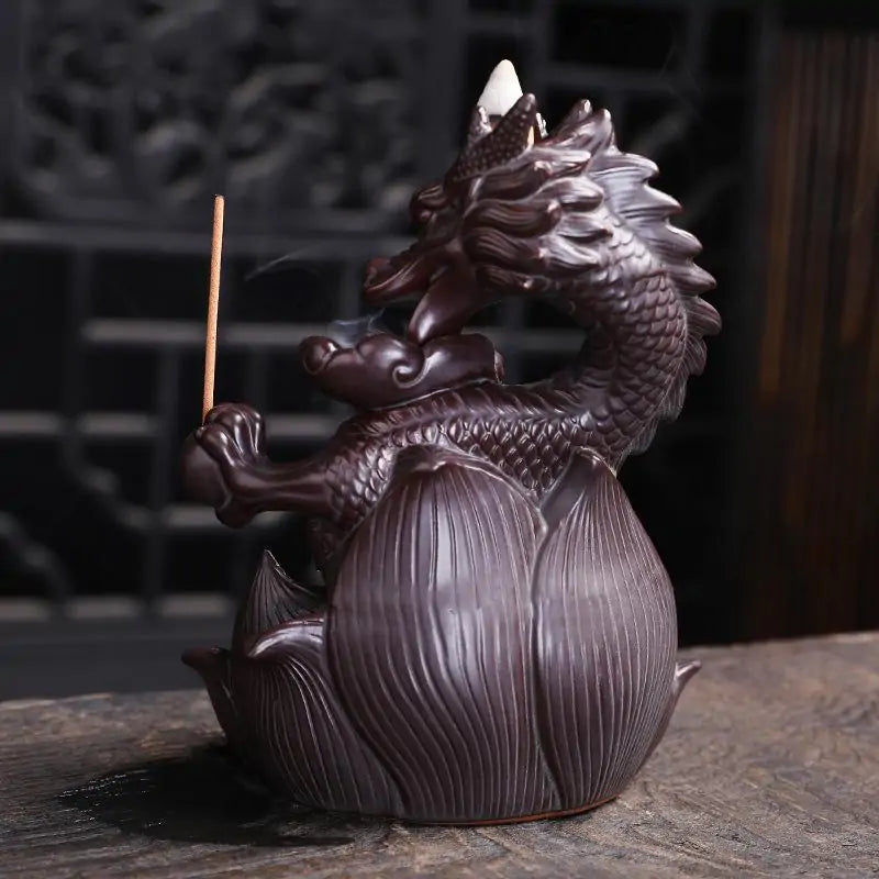 Ceramic Dragon Incense Burner