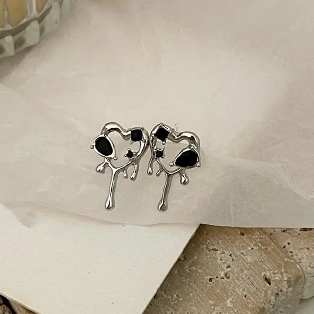 Personality Style Metal Cupid Earrings