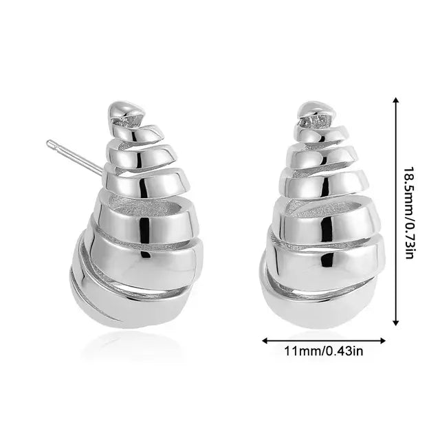 Thick Drop Earrings