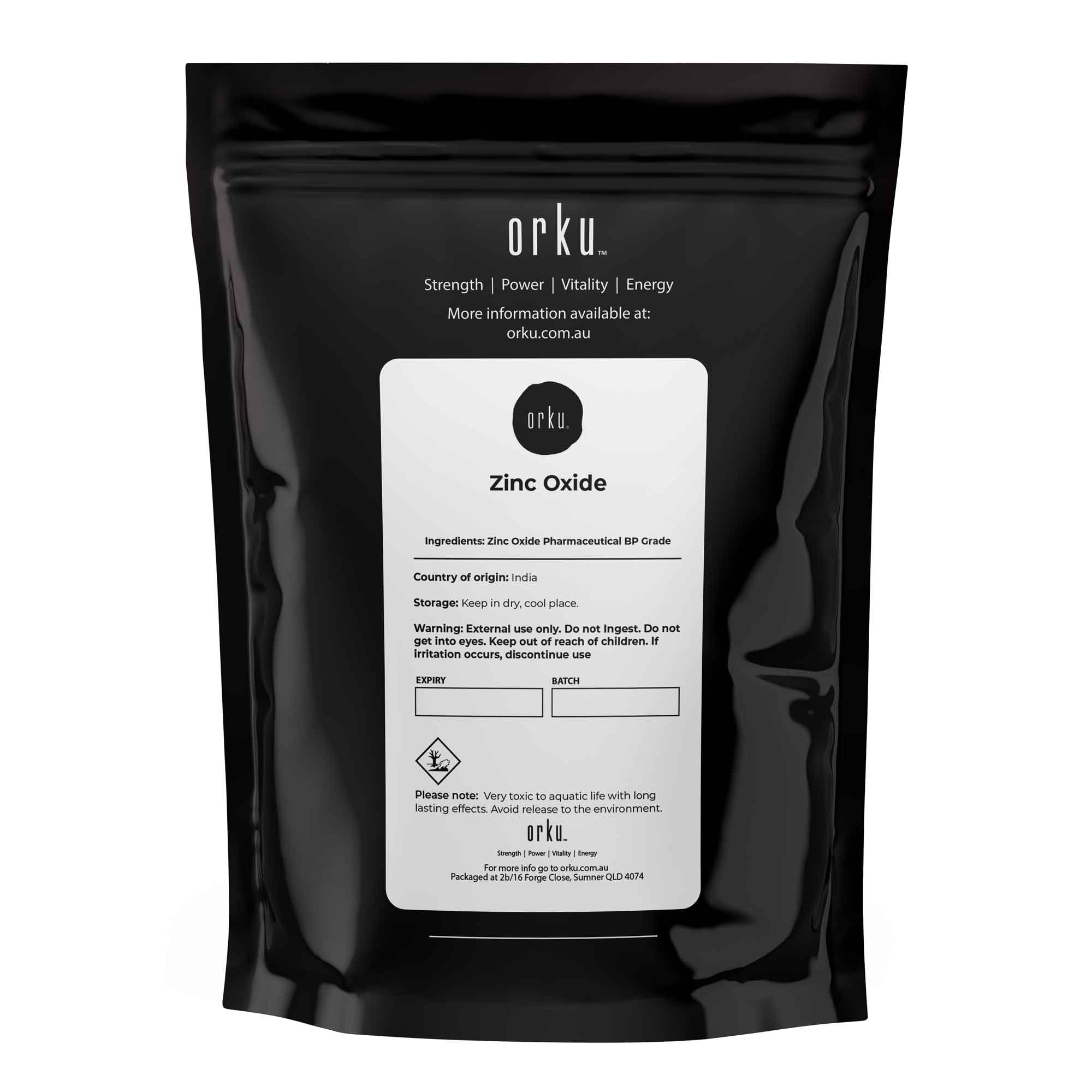 Zinc Oxide Powder BP Pharmaceutical Grade 99.9% Purity Resealable Bags-1