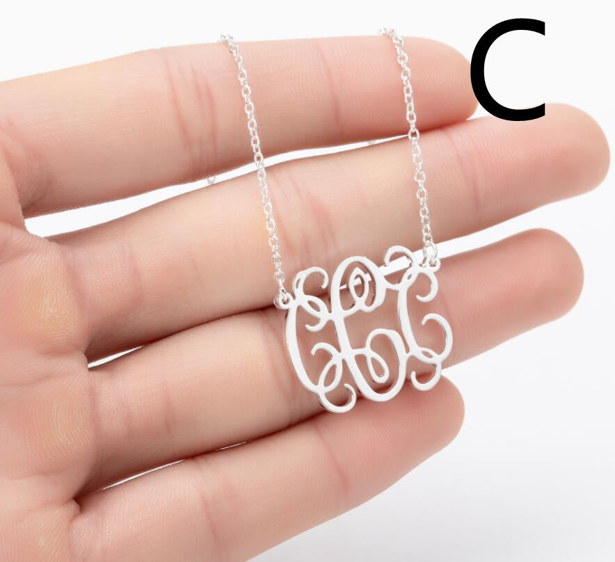 Letter Pendant British Stainless Steel Clavicle Chain