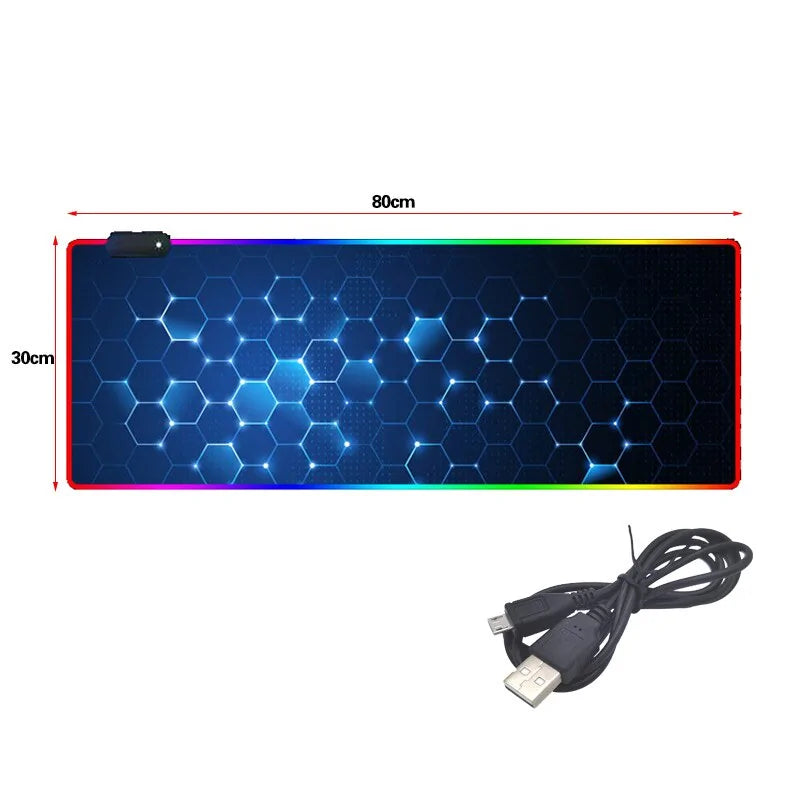 RGB Backlit Gaming Mouse Pad