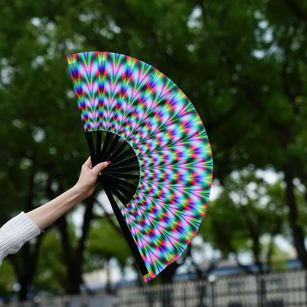 UV Fluorescent Folding Fan