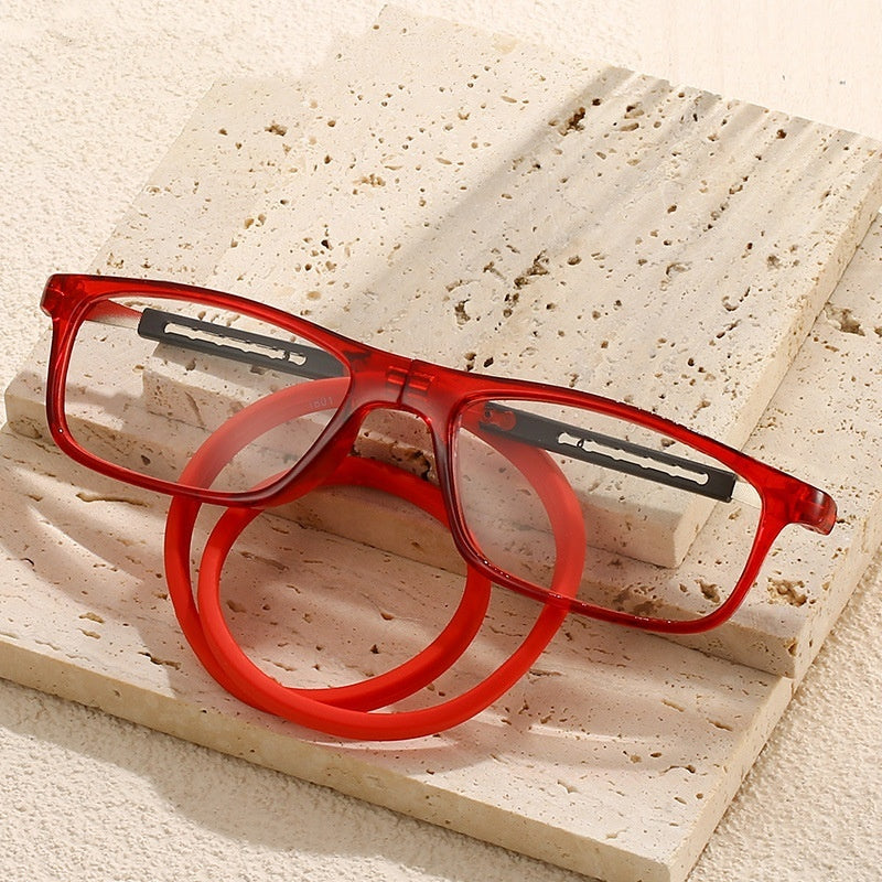 Men's And Women's Portable Halter Magnetic Reading Glasses