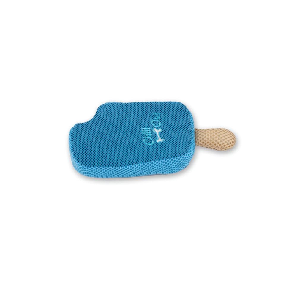 Dog Drinking Sponge Soak - Blueberry Ice Cream Shape Chew Play Toy AFP - Blue-1