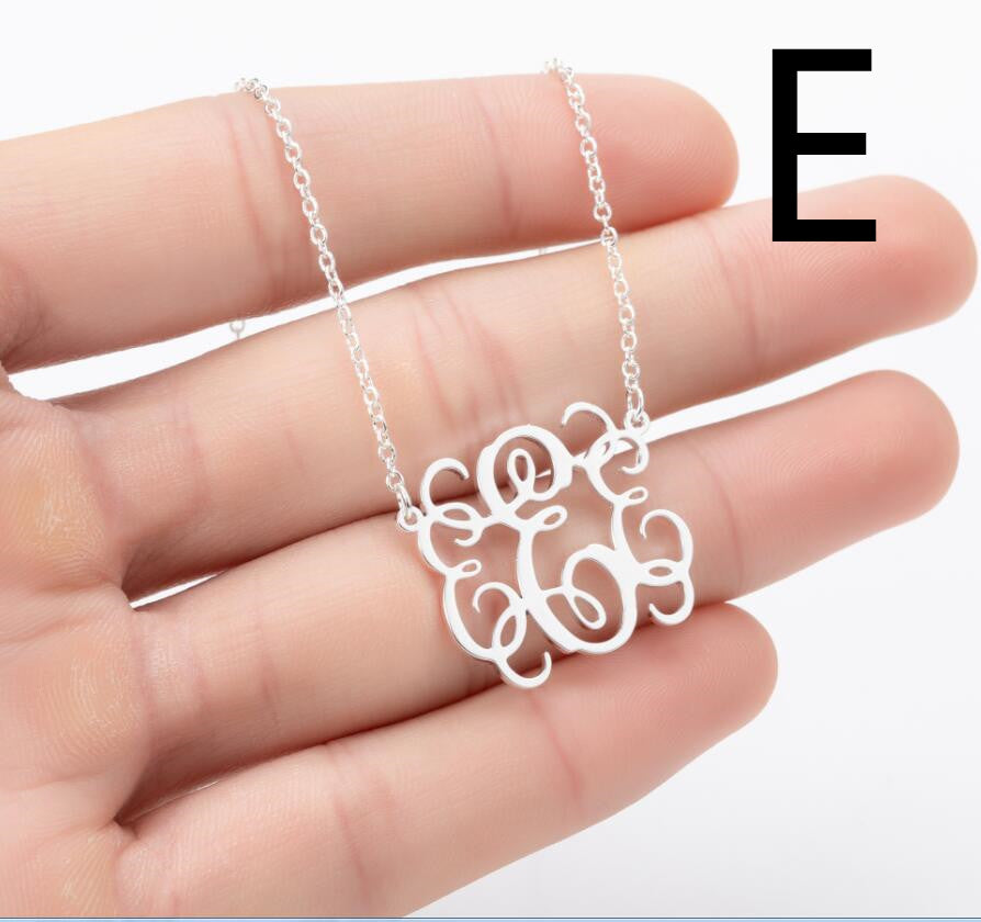 Letter Pendant British Stainless Steel Clavicle Chain