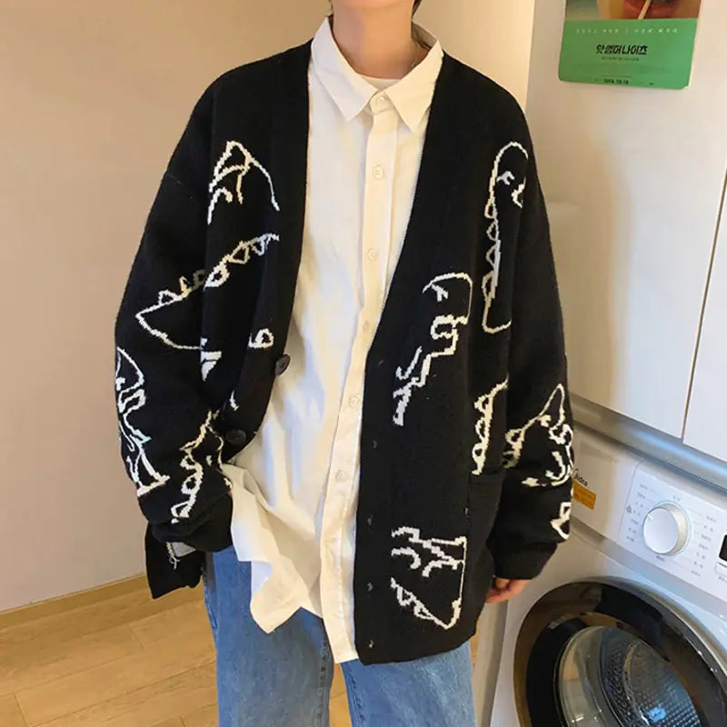 Oversized Knitted Streetwear Hip Hop