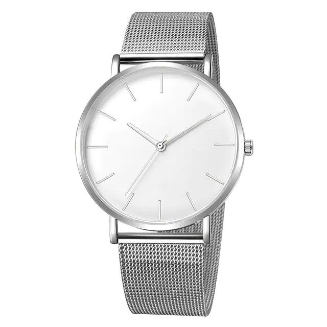 Ultra-Thin Magnetic Mesh Sport Watch