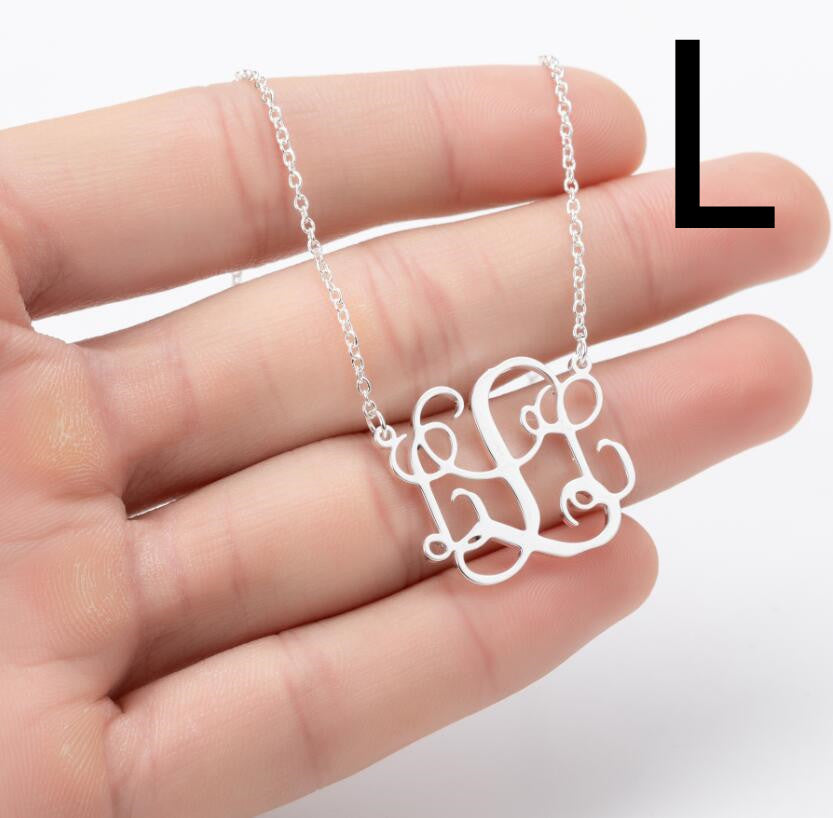 Letter Pendant British Stainless Steel Clavicle Chain