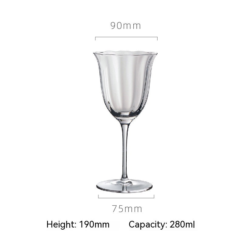 Retro Style Household Red Wine Champagne Glasses Set