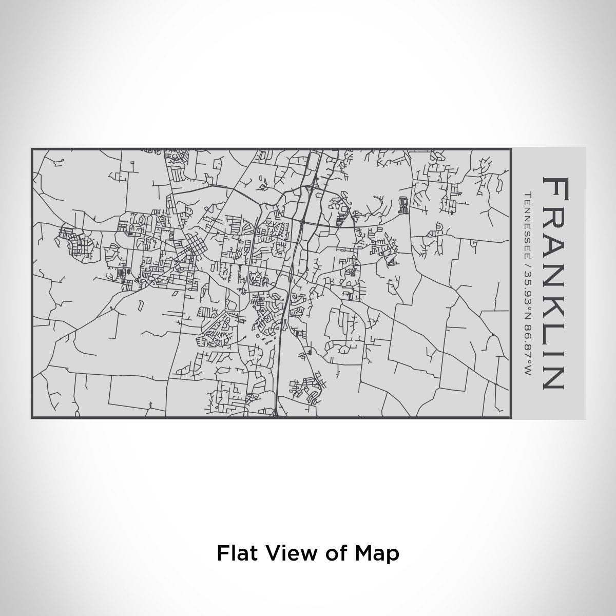 Franklin - Tennessee Map Insulated Bottle