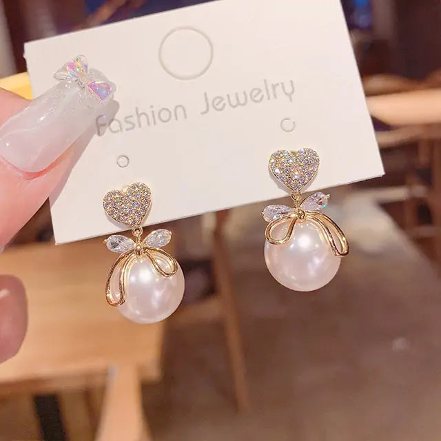 Winter Color Crystal Earrings