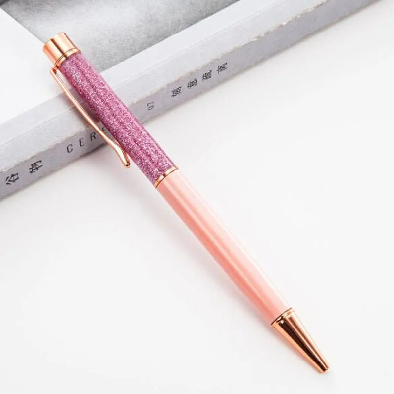 Custom Engraved Gold Foil Metal Ballpoint Pen with Laser Customization Options