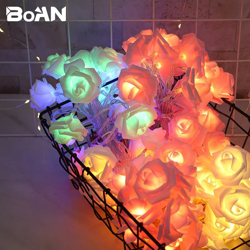 LED Rose Lamp String