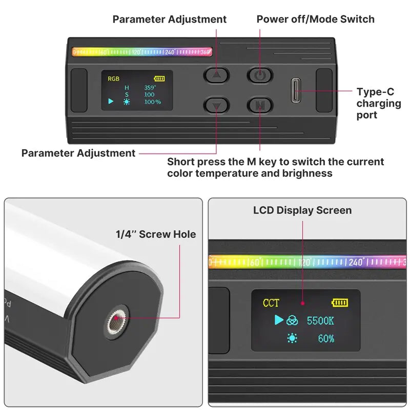 Ulanzi i-Light RGB LED Stick Light