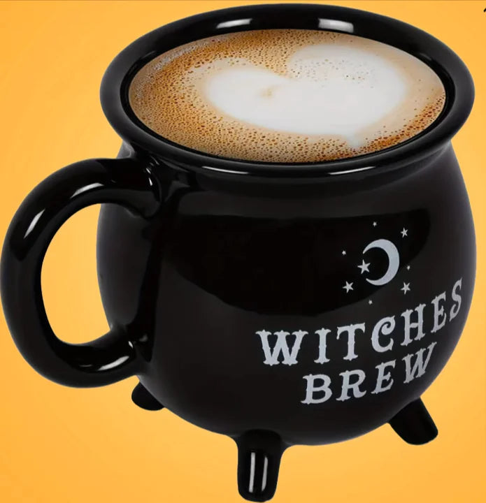 Spooky Sips: Enchanting Ceramic Witch Coffee Mug for Halloween Joy