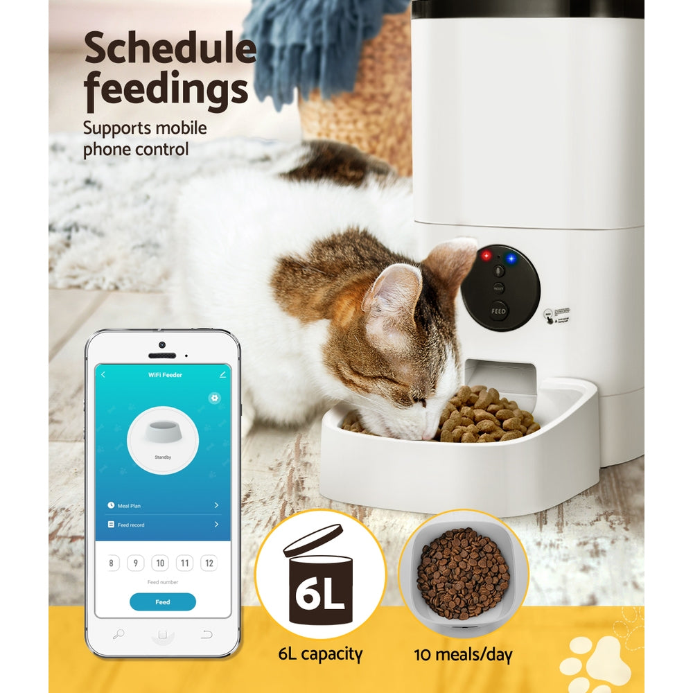 i.Pet Automatic Pet Feeder 6L Auto Wifi Dog Cat Feeder Smart Food App Control-6