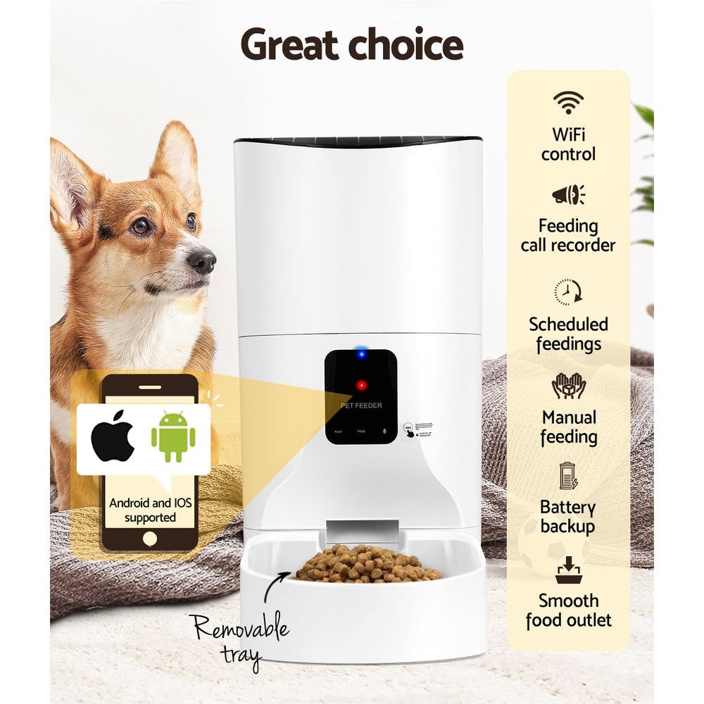 i.Pet Automatic Pet Feeder 9L Auto Wifi Dog Cat Feeder Smart Food App Dispenser-4