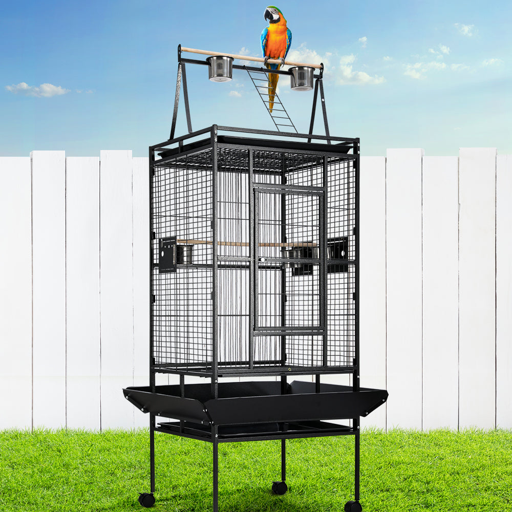 i.Pet Bird Cage Pet Cages Aviary 173CM Large Travel Stand Budgie Parrot Toys-7