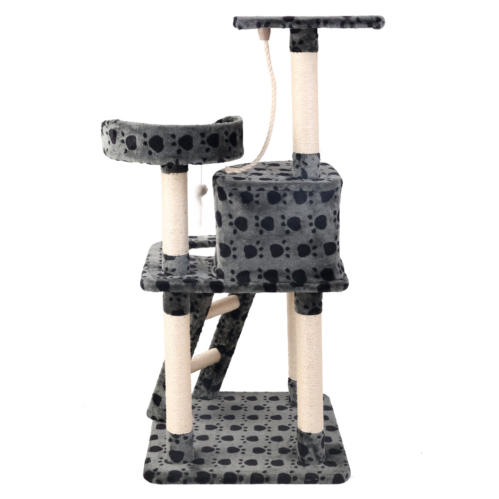 i.Pet Cat Tree 120cm Trees Scratching Post Scratcher Tower Condo House Furniture Wood 120cm-3