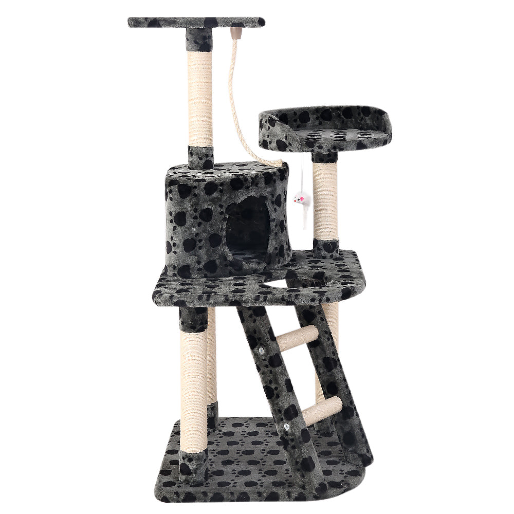 i.Pet Cat Tree 120cm Trees Scratching Post Scratcher Tower Condo House Furniture Wood 120cm-0