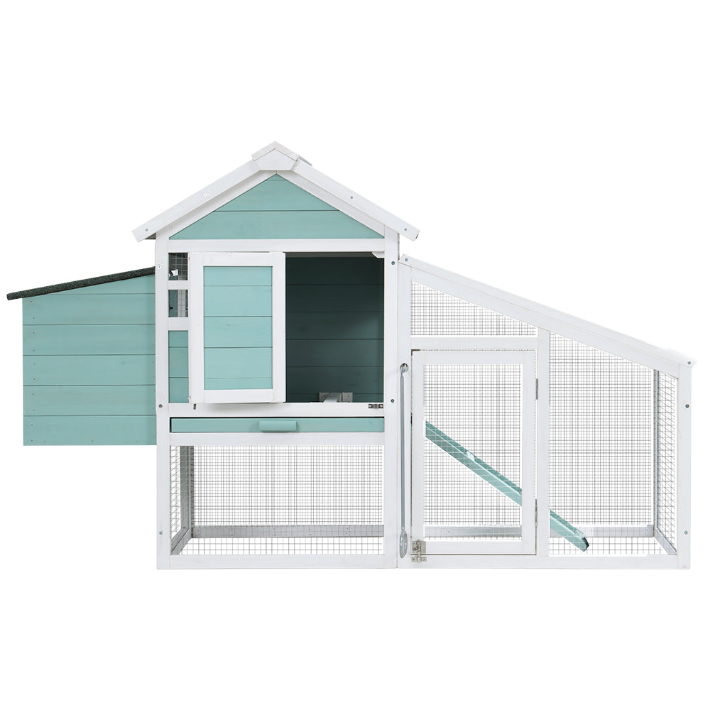 i.Pet Chicken Coop Rabbit Hutch Large House Run Cage Wooden Outdoor Pet Hutch-2