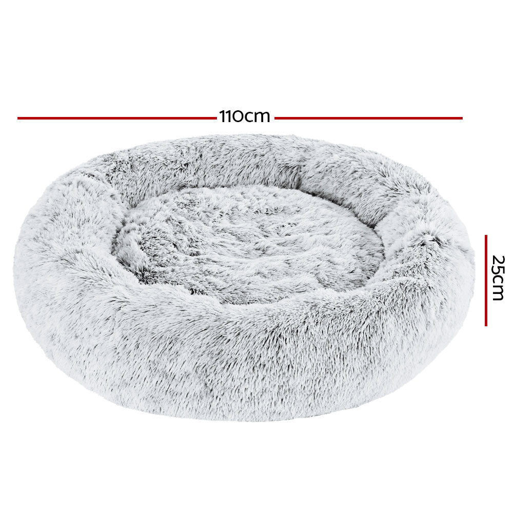 i.Pet Dog Bed Pet Bed Cat Extra Large 110cm Charcoal-1