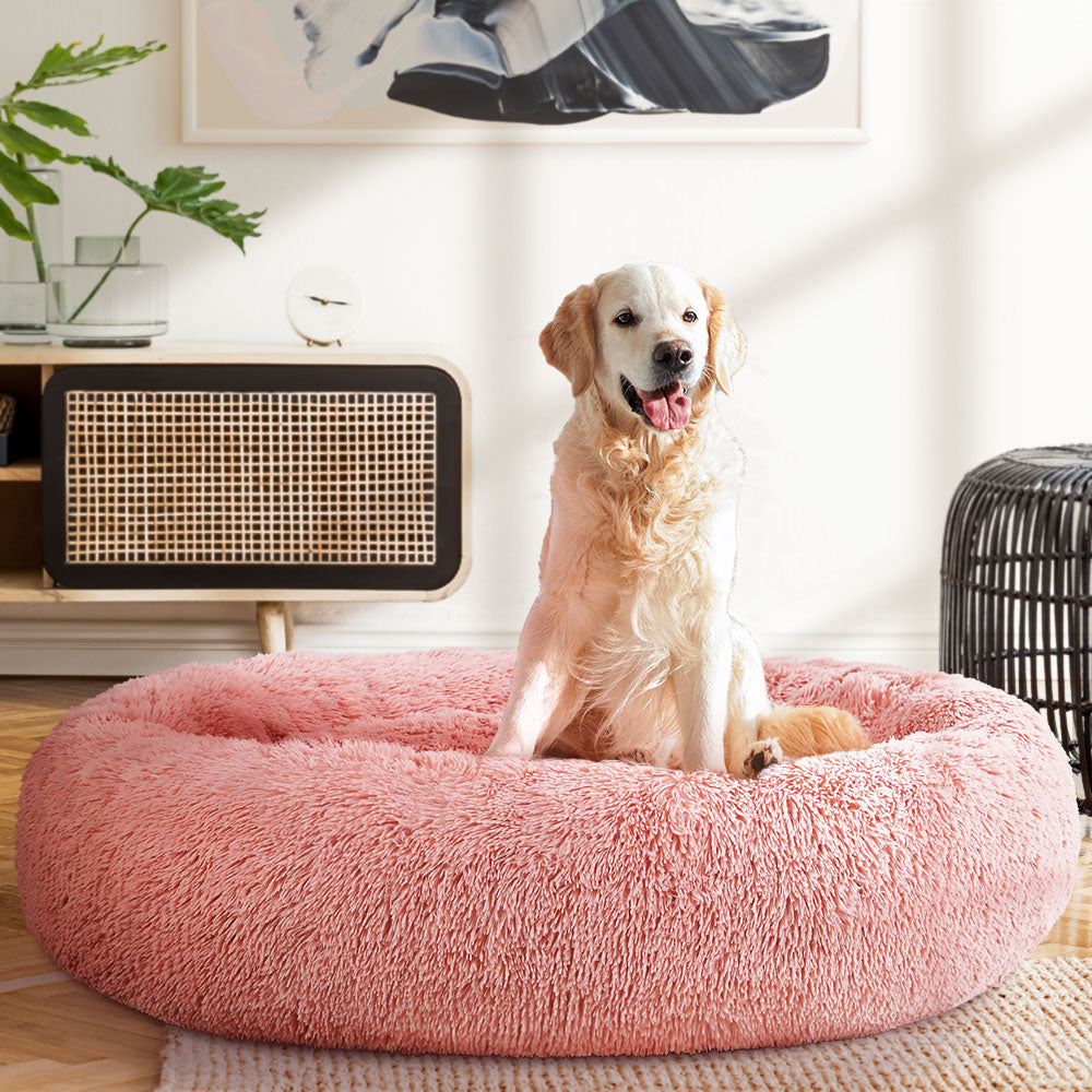 i.Pet Dog Bed Pet Bed Cat Extra Large 110cm Pink-7