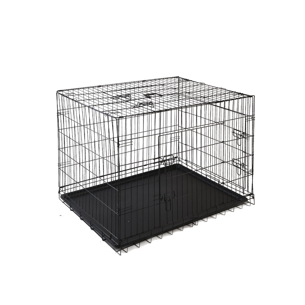 i.Pet Dog Cage 42inch Pet Cage - Black-1