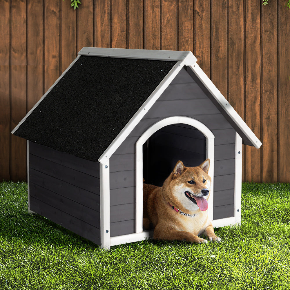 i.Pet Dog Kennel Outdoor Wooden Indoor Puppy Pet House Weatherproof XL Large-7