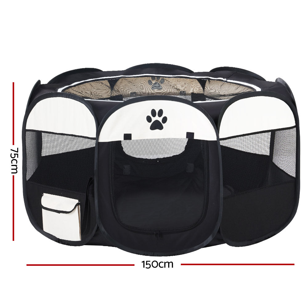 i.Pet Dog Playpen Pet Playpen Enclosure Crate 8 Panel Play Pen Tent Bag Fence Puppy 3XL-1