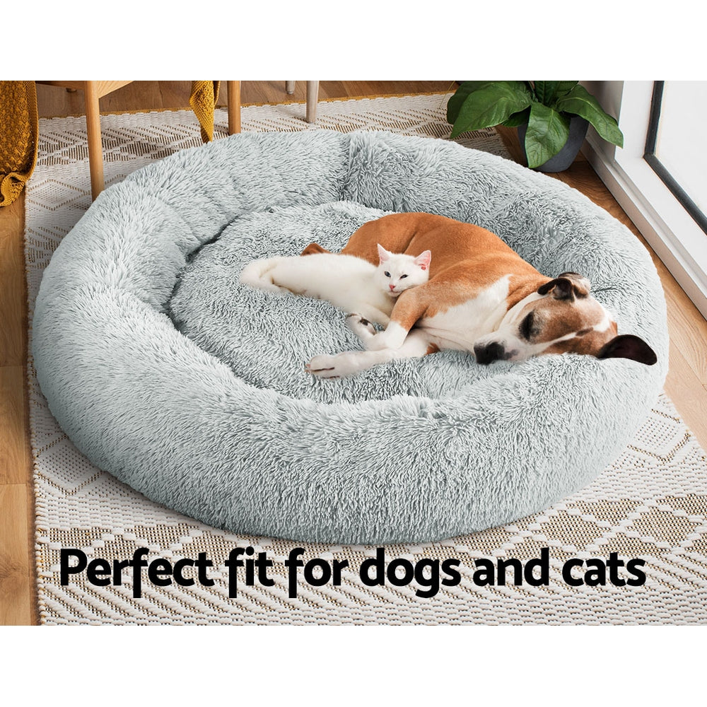 i.Pet Pet Bed Dog Bed Cat Extra Large 110cm Light Grey-6