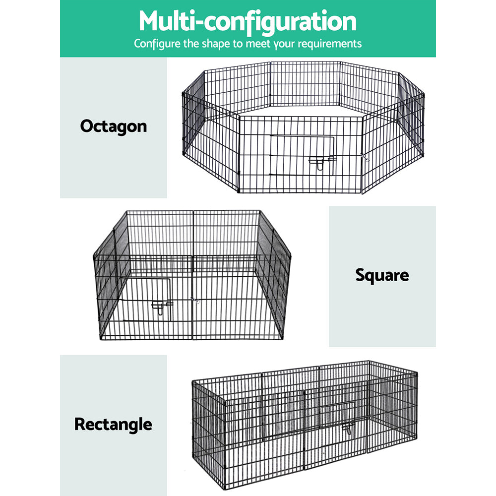 i.Pet Pet Dog Playpen 2X24" 8 Panel Puppy Exercise Cage Enclosure Fence-3