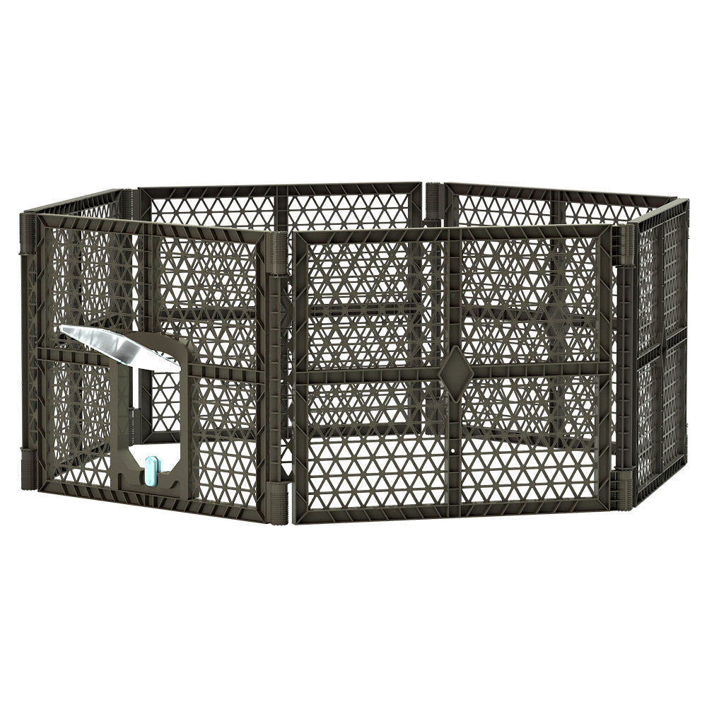 i.Pet Pet Dog Playpen Enclosure 6 Panel Fence Puppy Cage Plastic Play Pen Fold-3