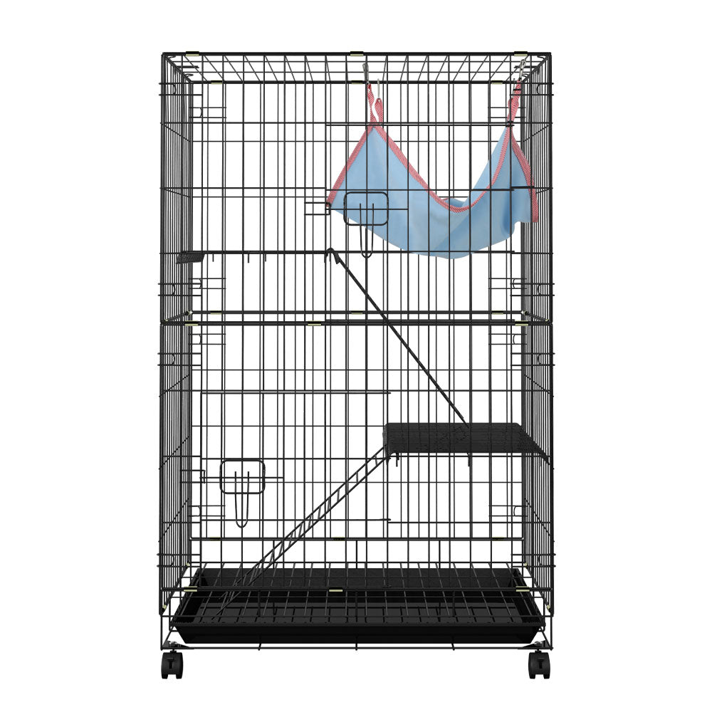 i.Pet Rabbit Cage Indoor Hutch Guinea Pig Bunny Ferret Hamster Pet Cage Outdoor-2