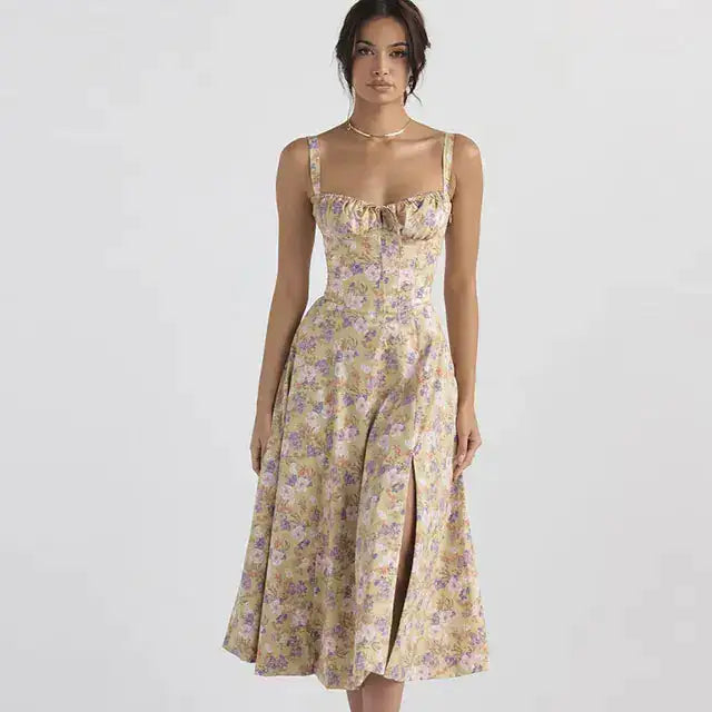 Summer Floral  A-line Dress