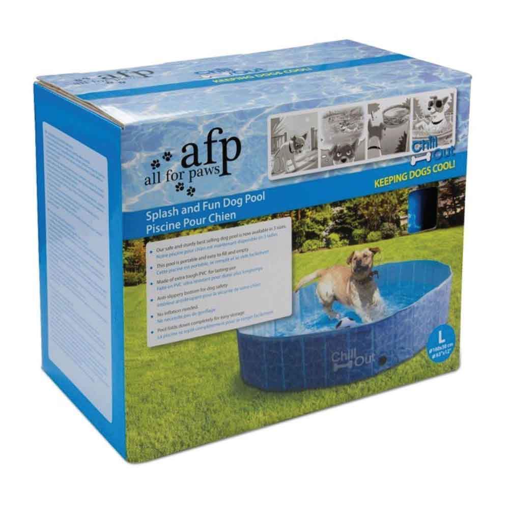 L Dog Swimming Pool Pet Chill Out Plastic Puppy Bath Splash Fun All For Paws-1