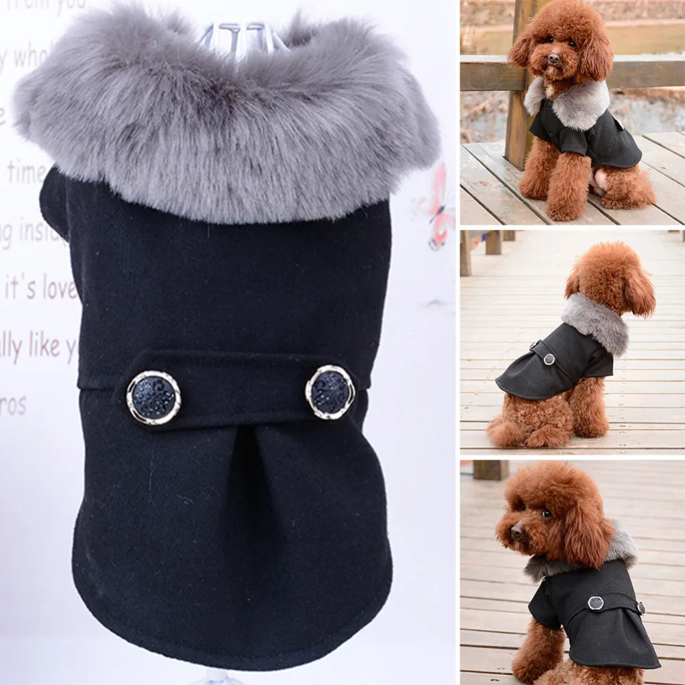 Pet Fur Collar Jacket