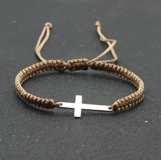 Rope Cross Bracelet