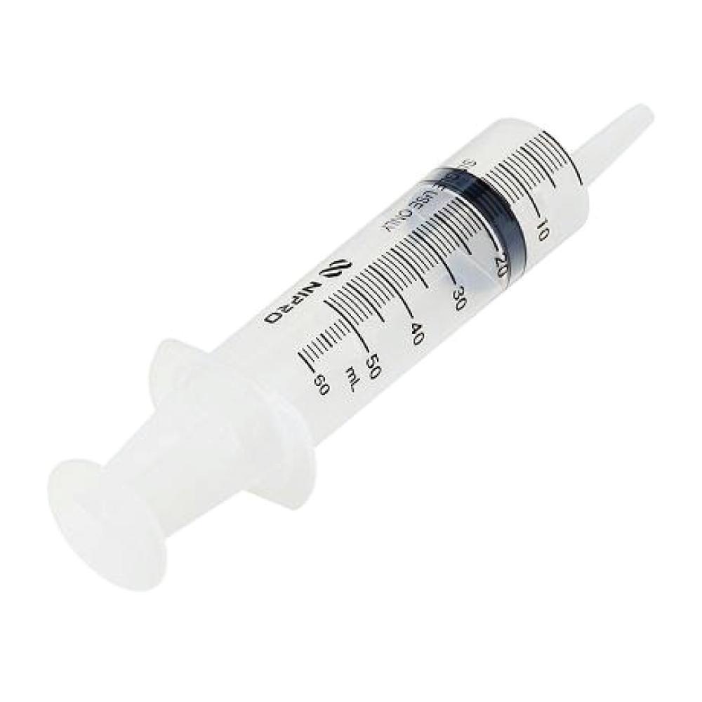 Nipro 50ml Eccentric Catheter Tip Syringe Large Plastic Medicine Cath Syringes-0