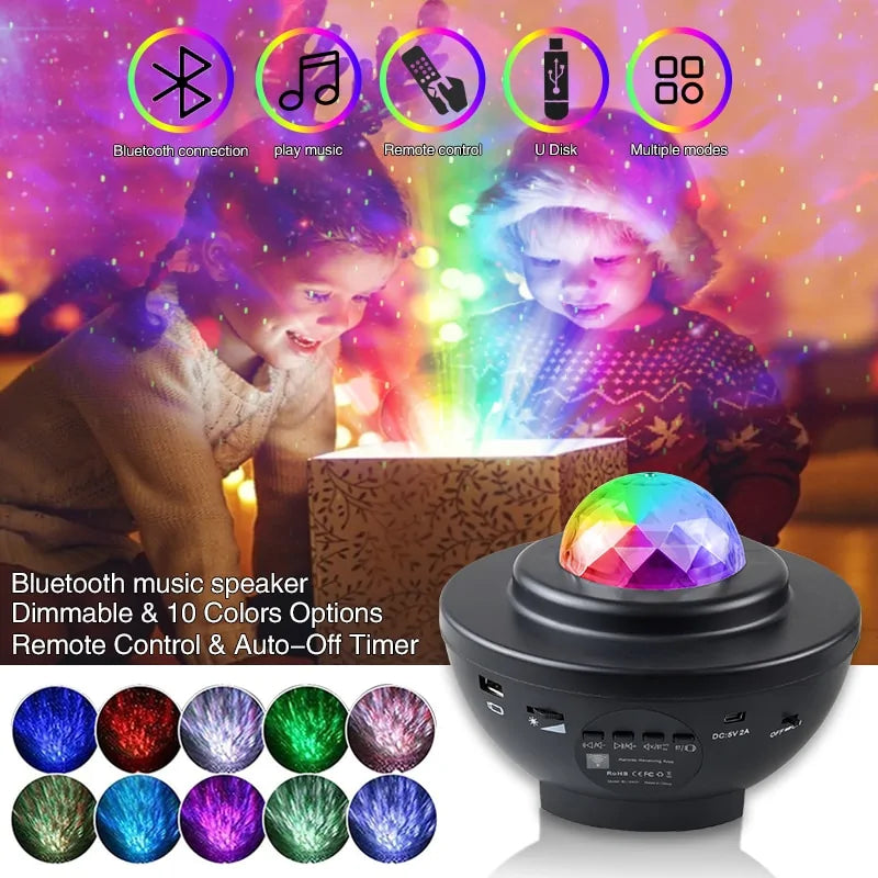 Colorful Starry Sky Galaxy Projector