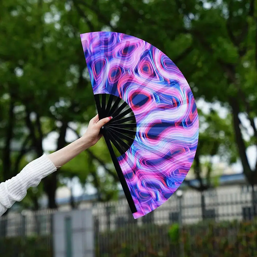 UV Fluorescent Folding Fan